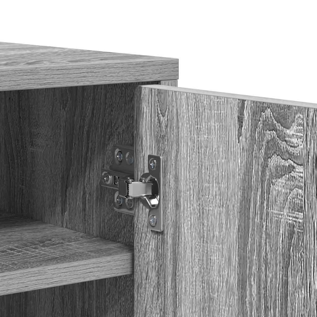 Meuble à chaussures Sonoma gris 60x35x70 cm Bois d'ingénierie - XIOS