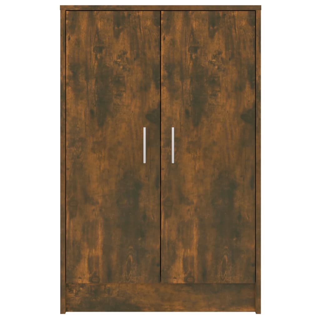 Meuble à chaussures Chêne fumé 60x35x92 cm Bois d'ingénierie - XIOS