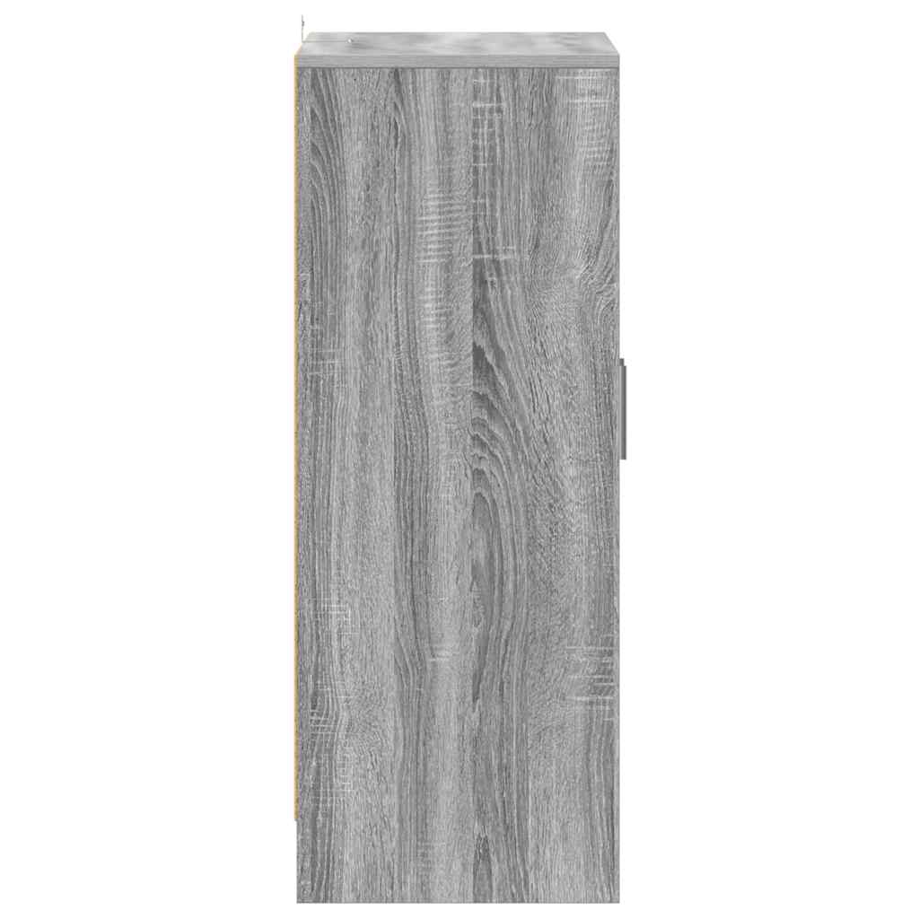 Meuble à chaussures Sonoma gris 60x35x92 cm Bois d'ingénierie - XIOS