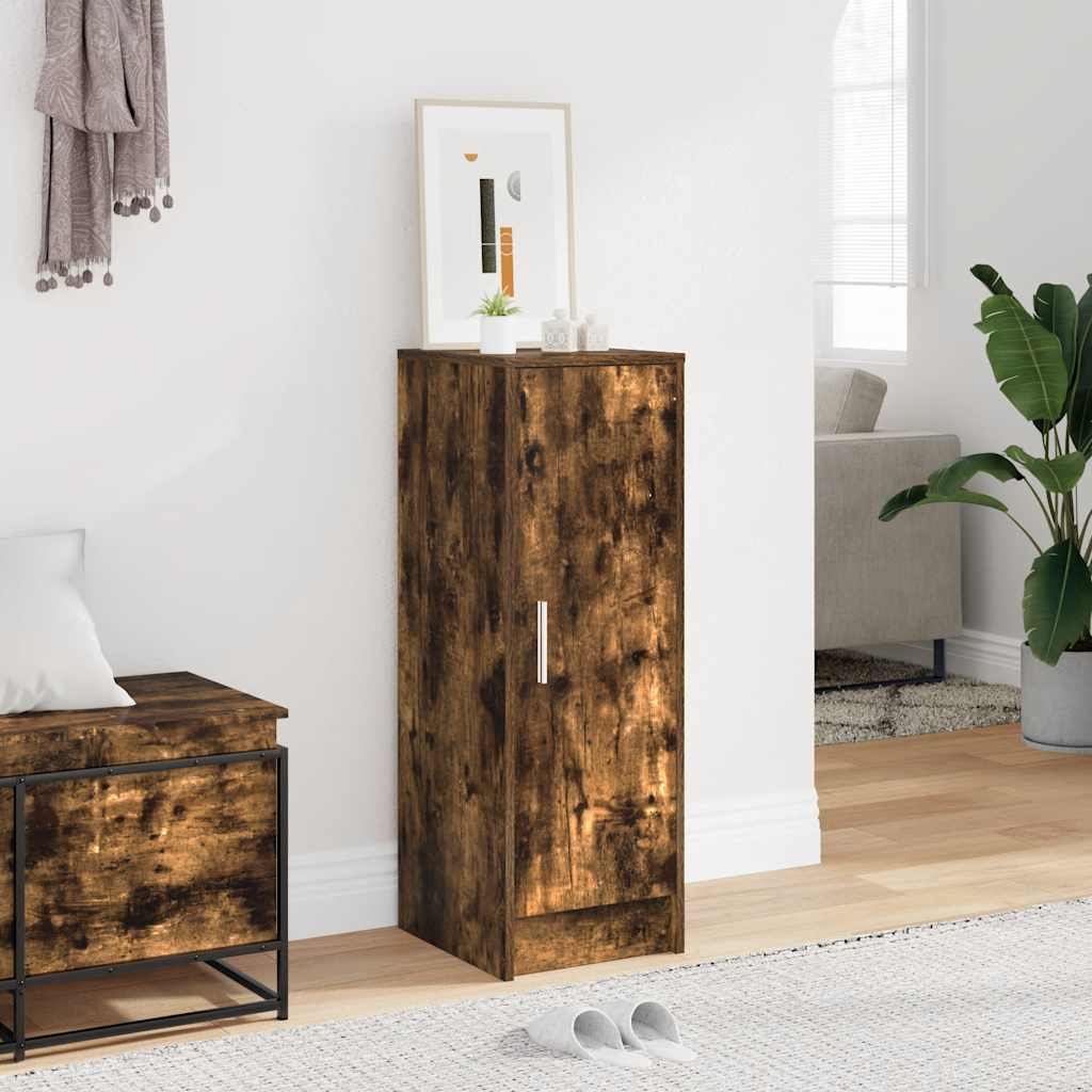 Meuble à chaussures Chêne fumé 32x35x92 cm Bois d'ingénierie - XIOS