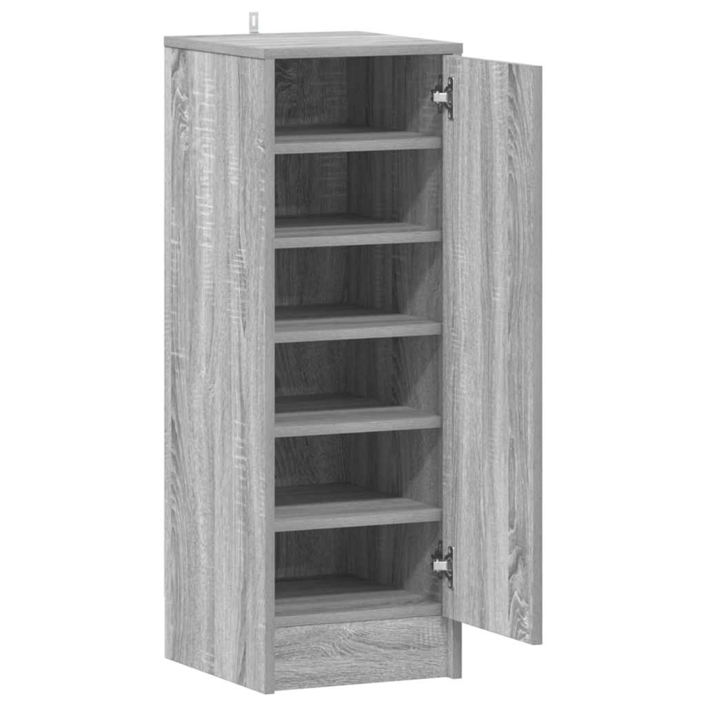 Meuble à chaussures Sonoma gris 32x35x92 cm Bois d'ingénierie - XIOS