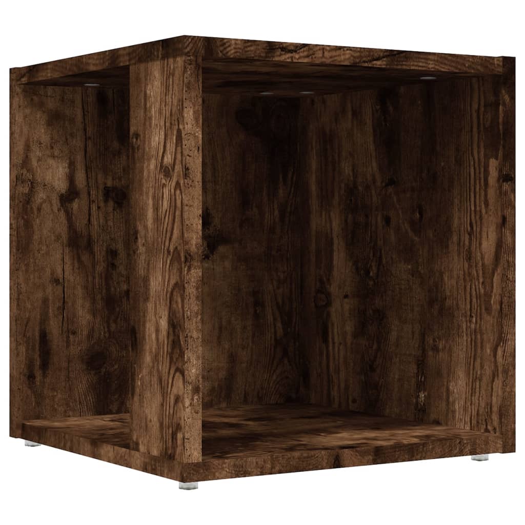 Table d'appoint Chêne fumé 33x33x34,5 cm Bois d'ingénierie - XIOS