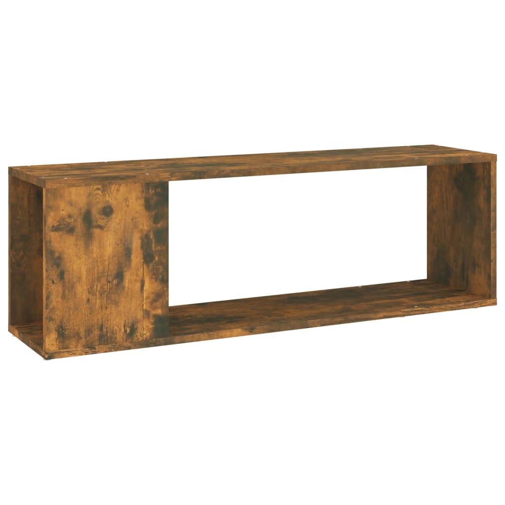Meuble TV Chêne fumé 100x24x32 cm Bois d'ingénierie - XIOS