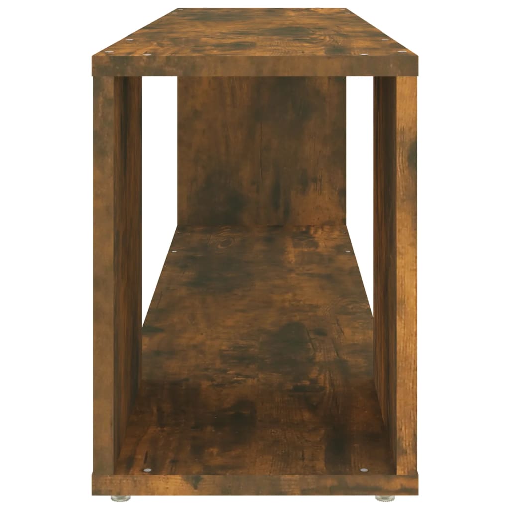 Meuble TV Chêne fumé 100x24x32 cm Bois d'ingénierie - XIOS