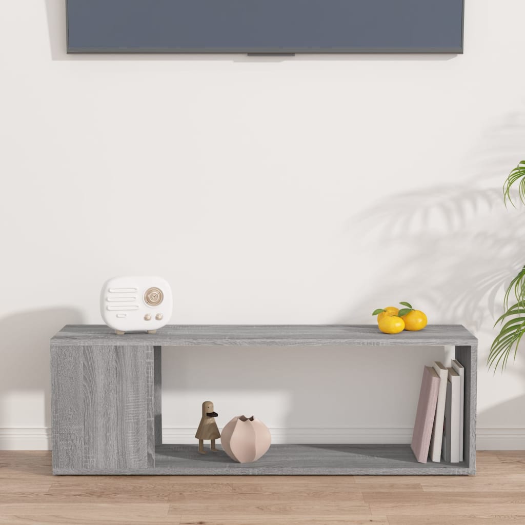 Meuble TV Sonoma gris 100x24x32 cm Bois d'ingénierie - XIOS