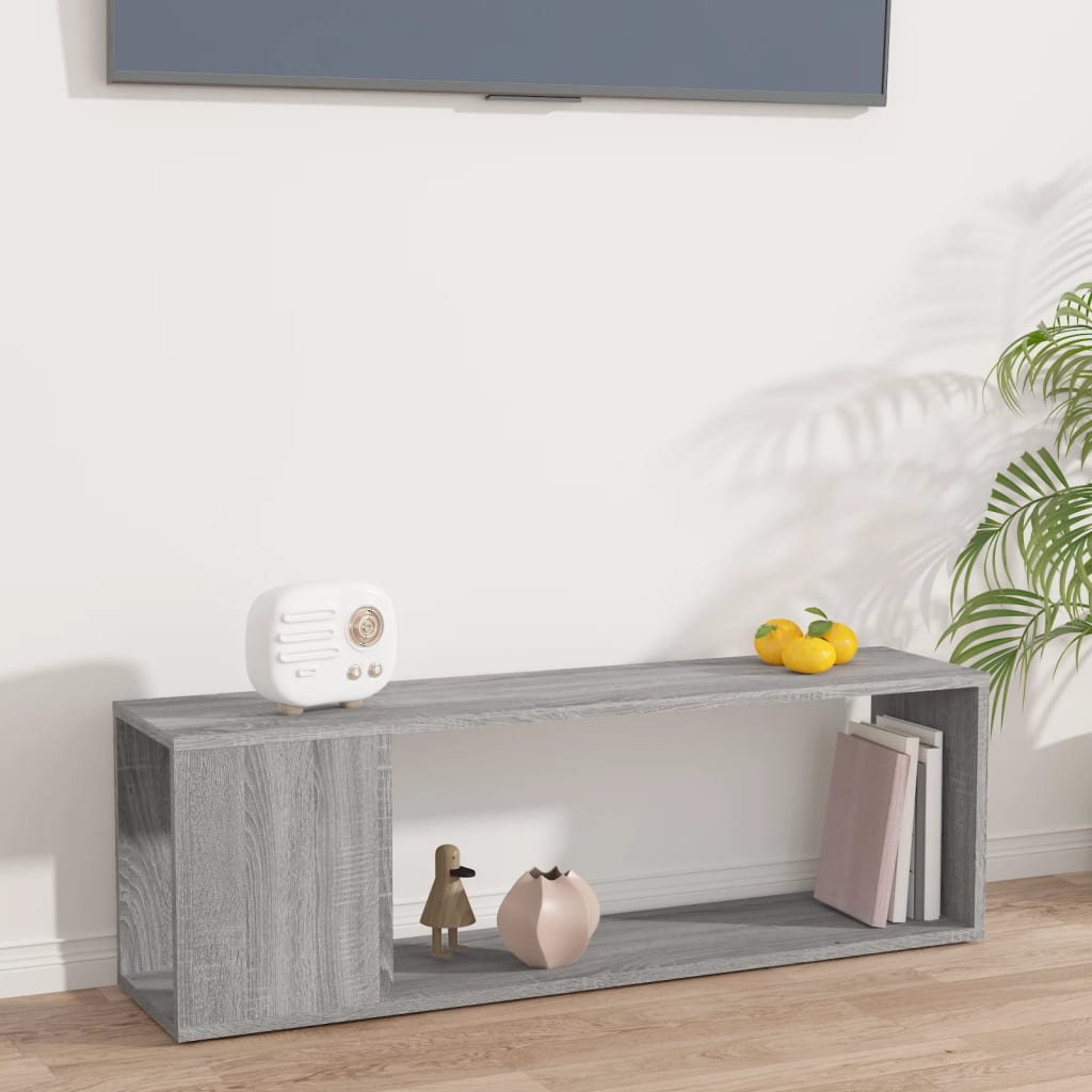 Meuble TV Sonoma gris 100x24x32 cm Bois d'ingénierie - XIOS