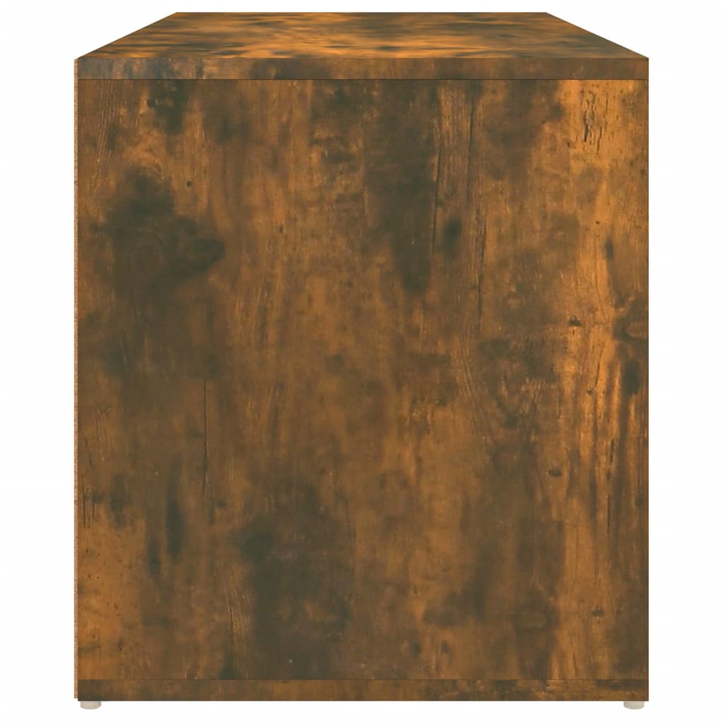 Banc d'entrée 80x40x45 cm Chêne fumé Bois d'ingénierie - XIOS
