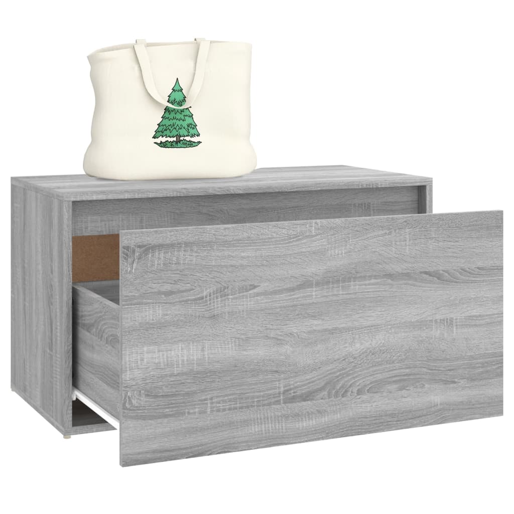 Banc d'entrée 80x40x45 cm Sonoma gris Bois d'ingénierie - XIOS