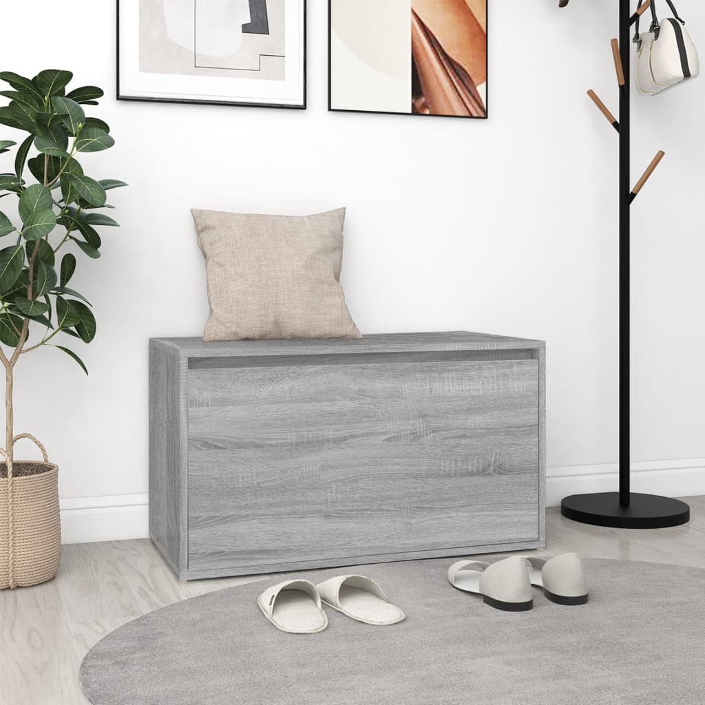 Banc d'entrée 80x40x45 cm Sonoma gris Bois d'ingénierie - XIOS