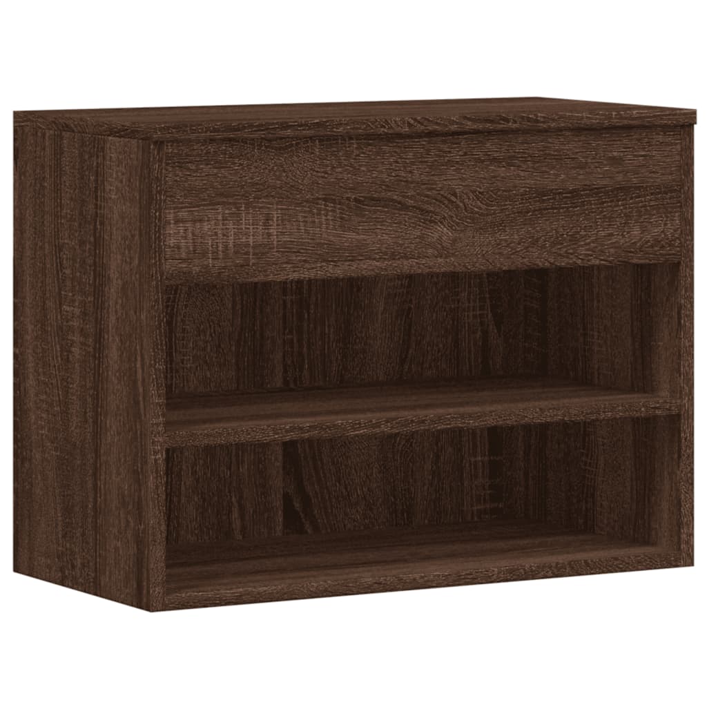 Banc à chaussures Chêne marron 60x30x45 cm Bois d'ingénierie - XIOS
