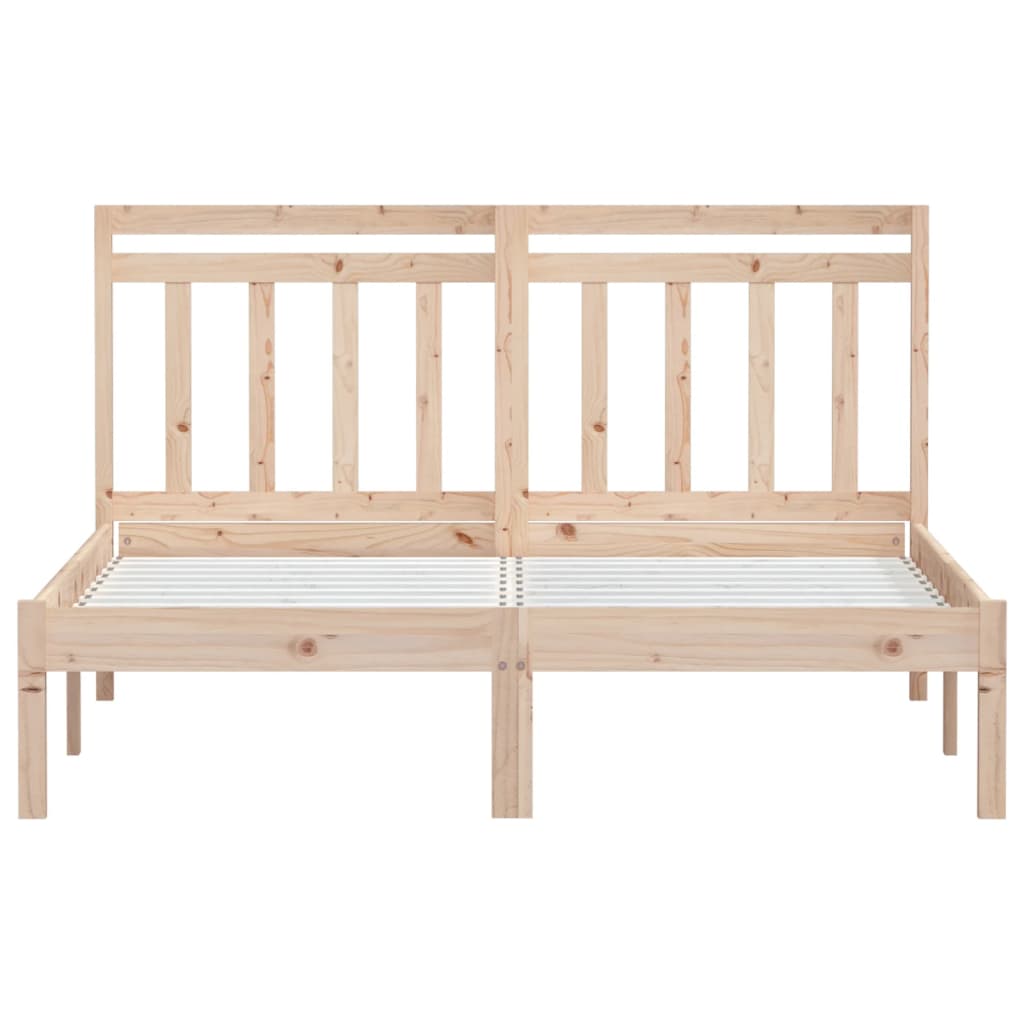 Cadre de lit sans matelas bois massif 140x190 cm - XIOS