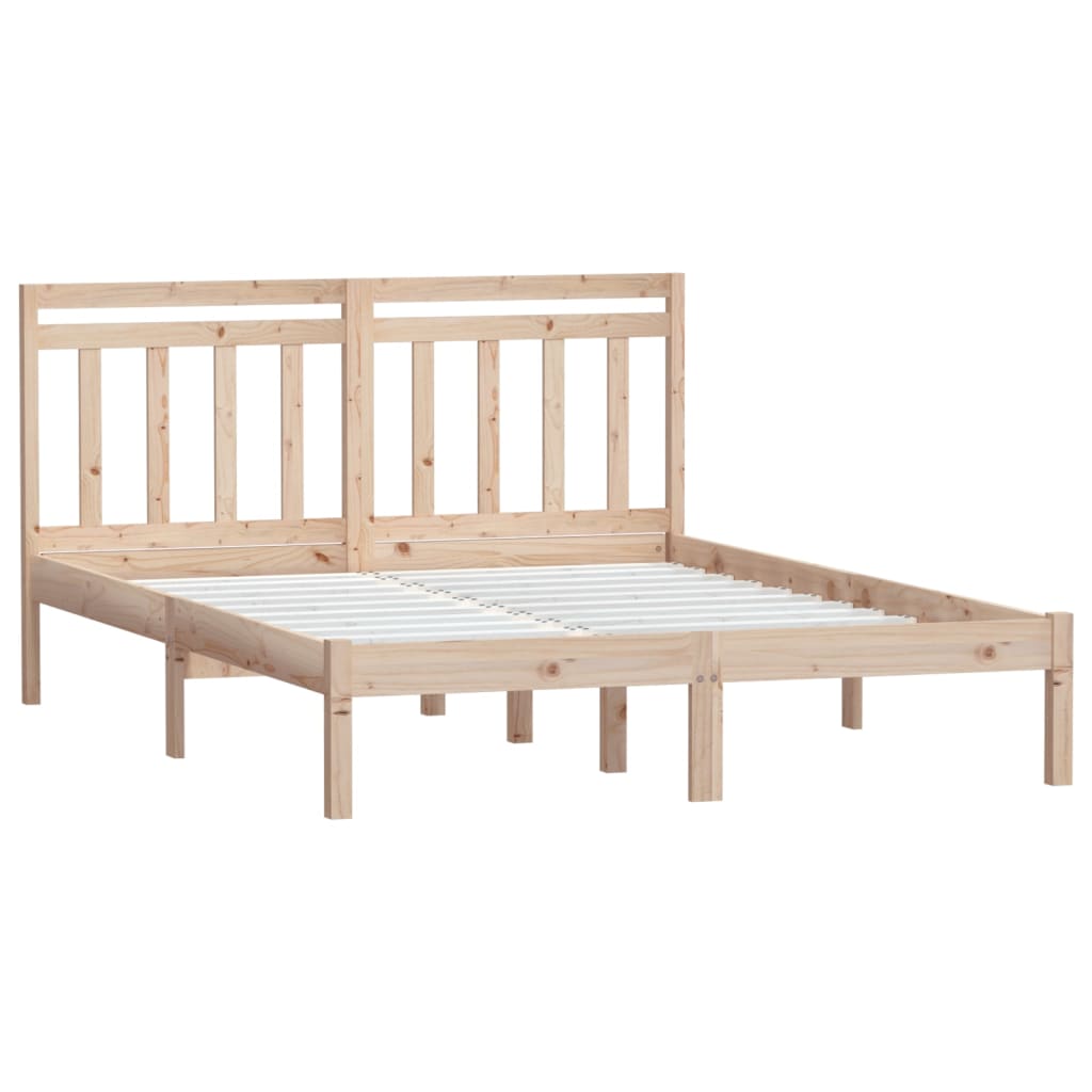 Cadre de lit sans matelas bois massif 140x200 cm - XIOS