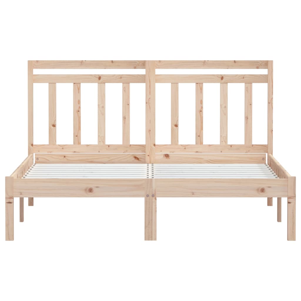 Cadre de lit sans matelas bois massif 140x200 cm - XIOS