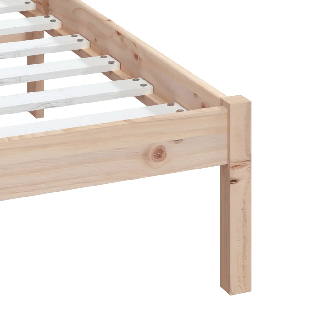 Cadre de lit sans matelas bois massif 140x200 cm - XIOS
