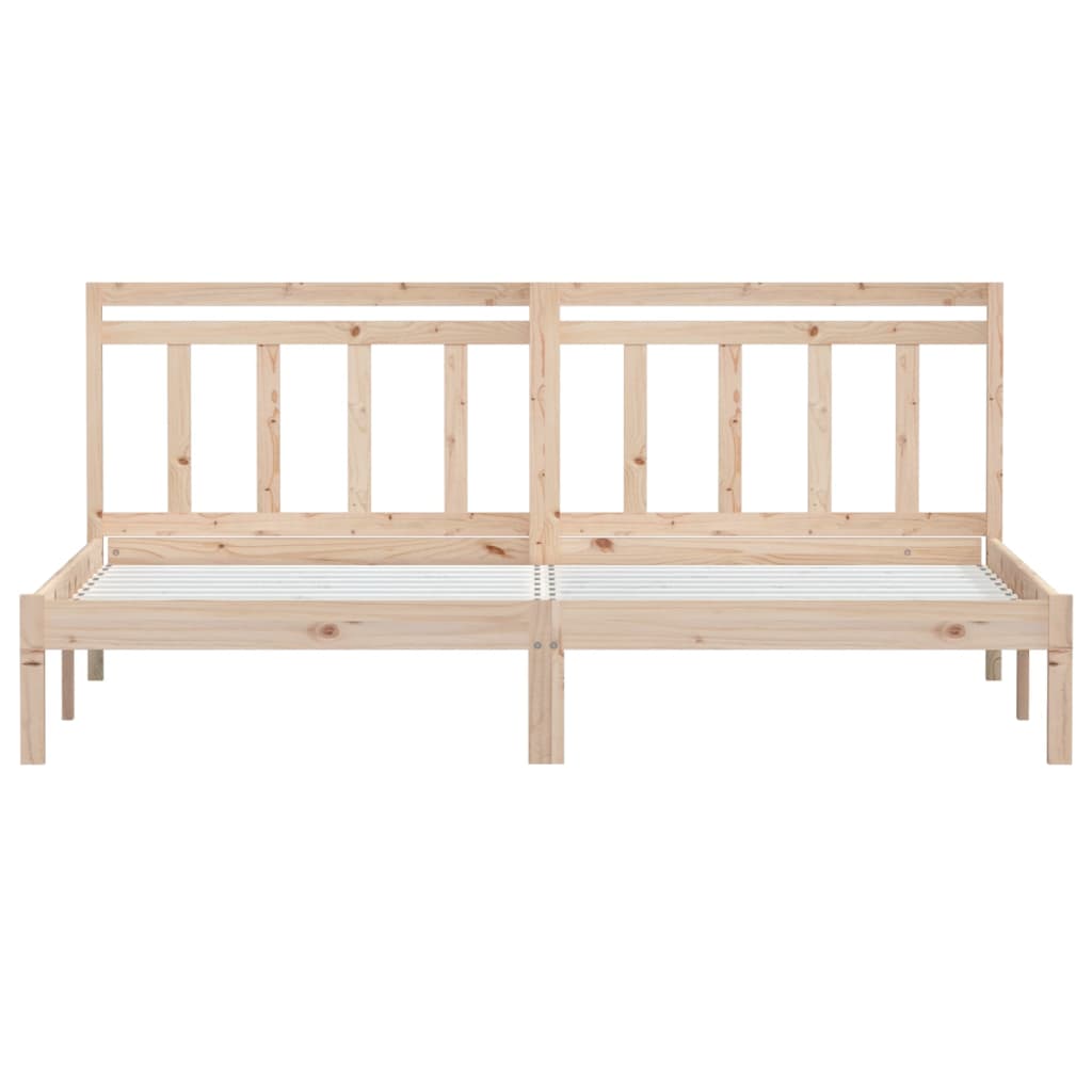 Cadre de lit sans matelas bois massif 160x200 cm - XIOS