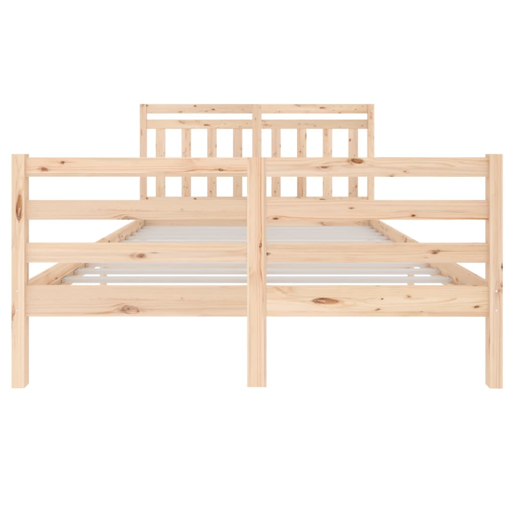 Cadre de lit sans matelas bois massif 140x200 cm - XIOS