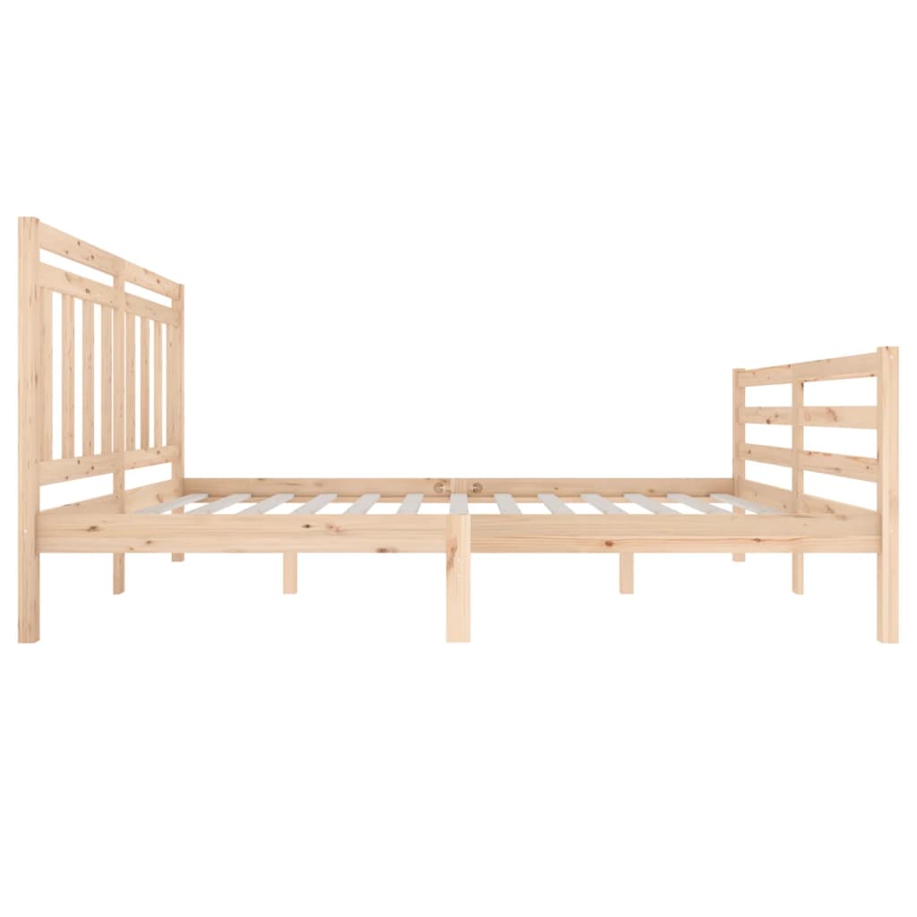 Cadre de lit sans matelas bois massif 140x200 cm - XIOS