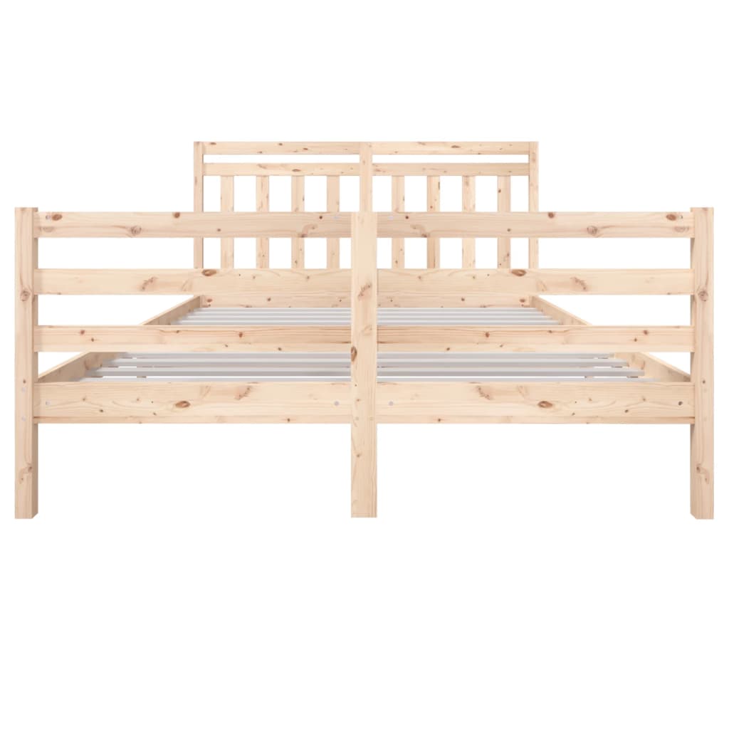 Cadre de lit sans matelas bois massif 160x200 cm - XIOS