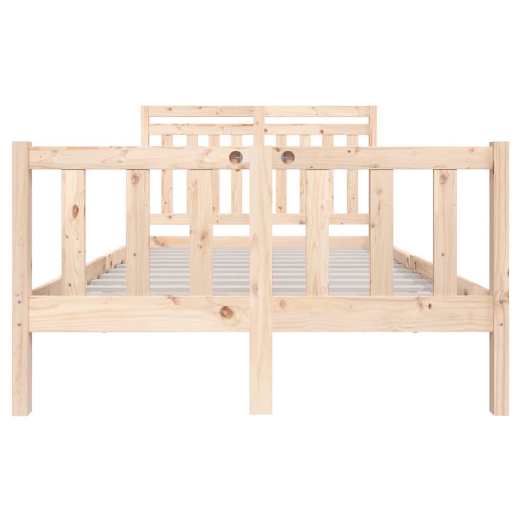 Cadre de lit sans matelas bois massif 140x200 cm - XIOS
