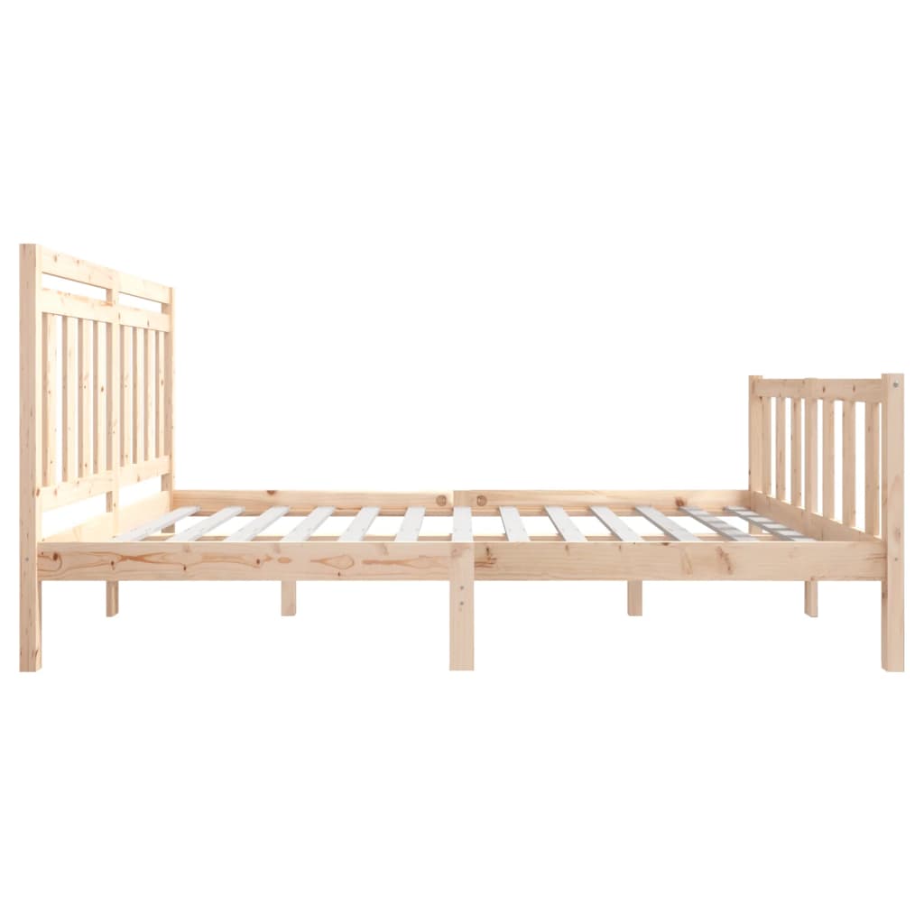 Cadre de lit sans matelas bois massif 140x200 cm - XIOS