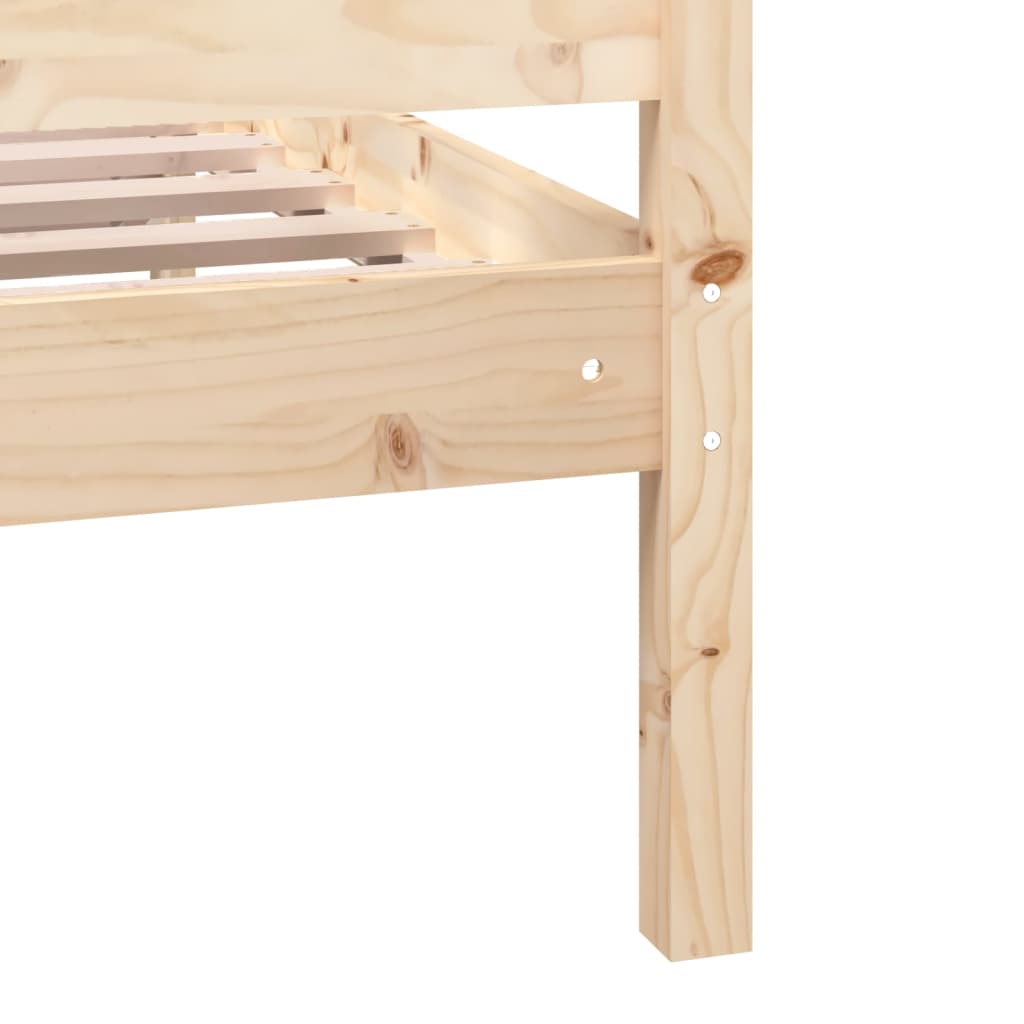 Cadre de lit sans matelas bois massif 140x200 cm - XIOS