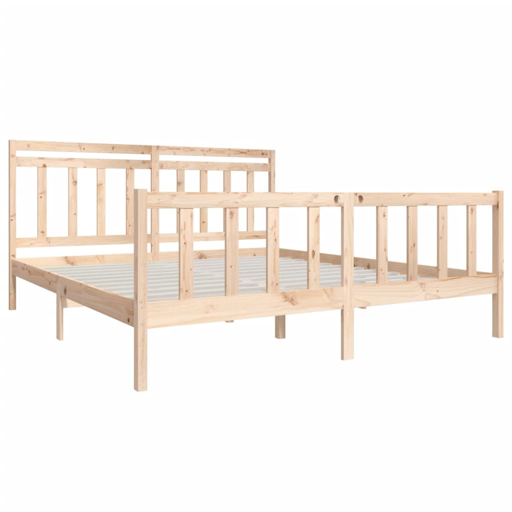 Cadre de lit sans matelas bois massif - XIOS
