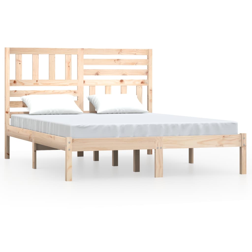Cadre de lit sans matelas 120x190 cm bois de pin massif - XIOS
