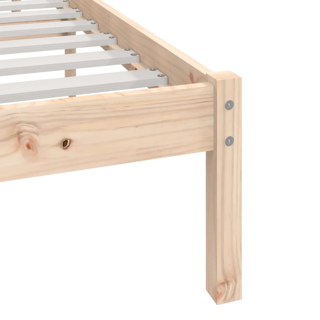 Cadre de lit sans matelas 120x190 cm bois de pin massif - XIOS