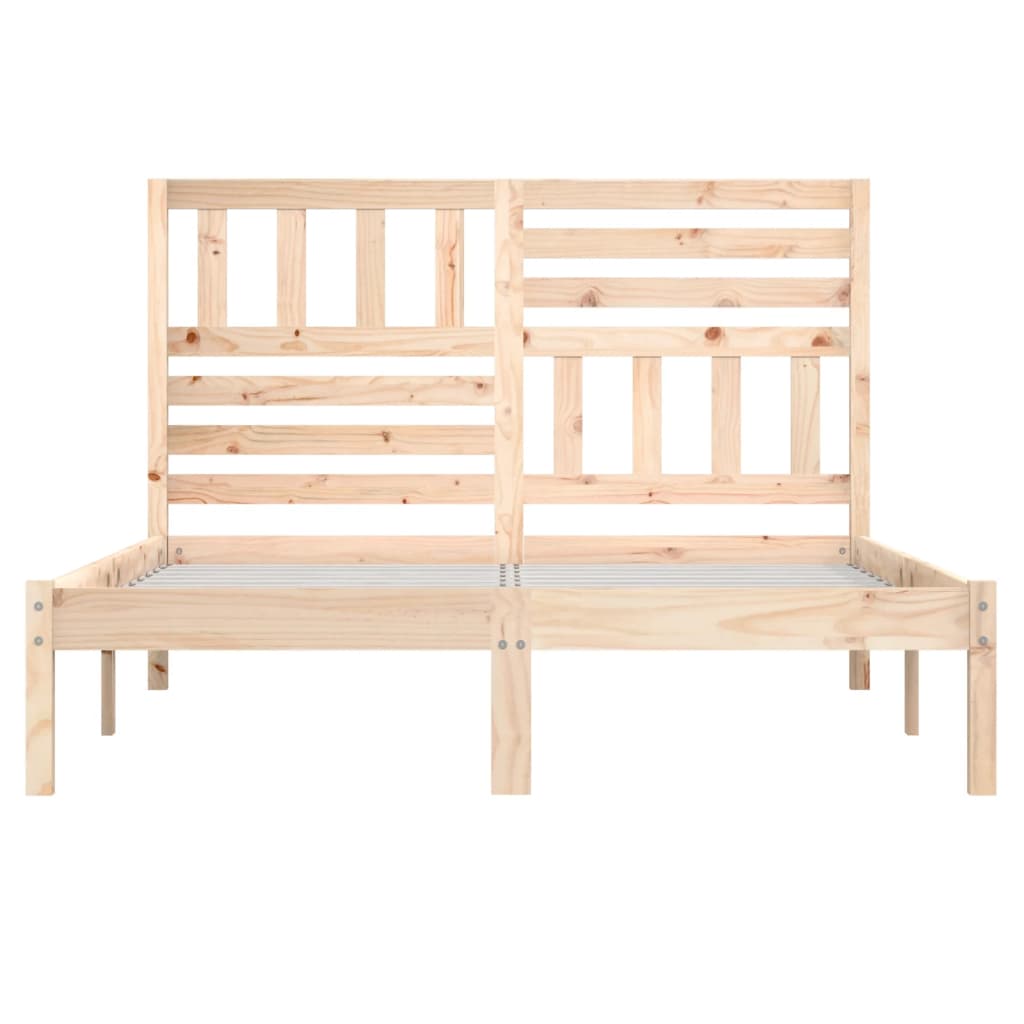 Cadre de lit sans matelas bois de pin massif 140x190 cm - XIOS