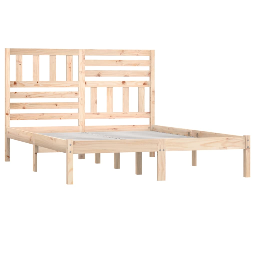 Cadre de lit sans matelas bois de pin massif 120x200 cm - XIOS
