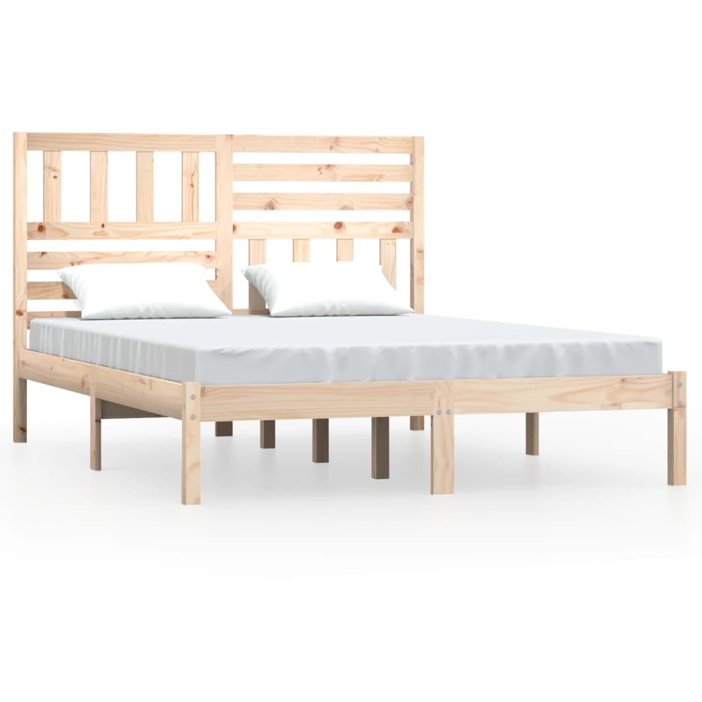 Cadre de lit sans matelas bois massif de pin 140x200 cm - XIOS