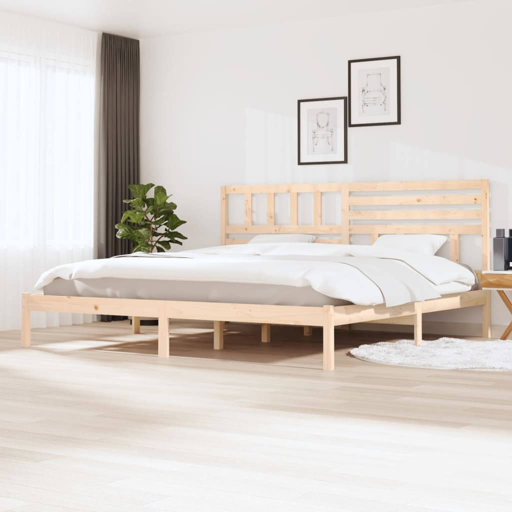Cadre de lit sans matelas 180x200 cm bois massif de pin - XIOS