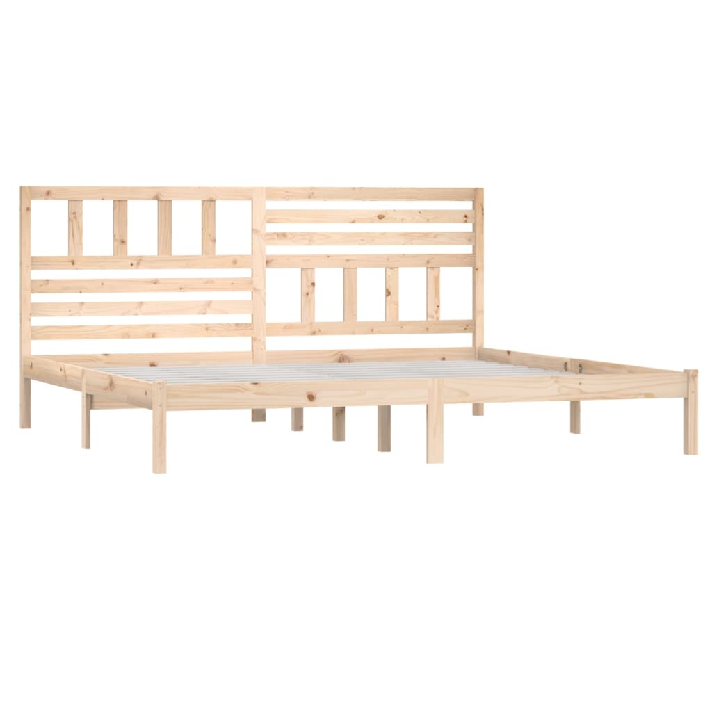 Cadre de lit sans matelas bois massif de pin 200x200 cm - XIOS