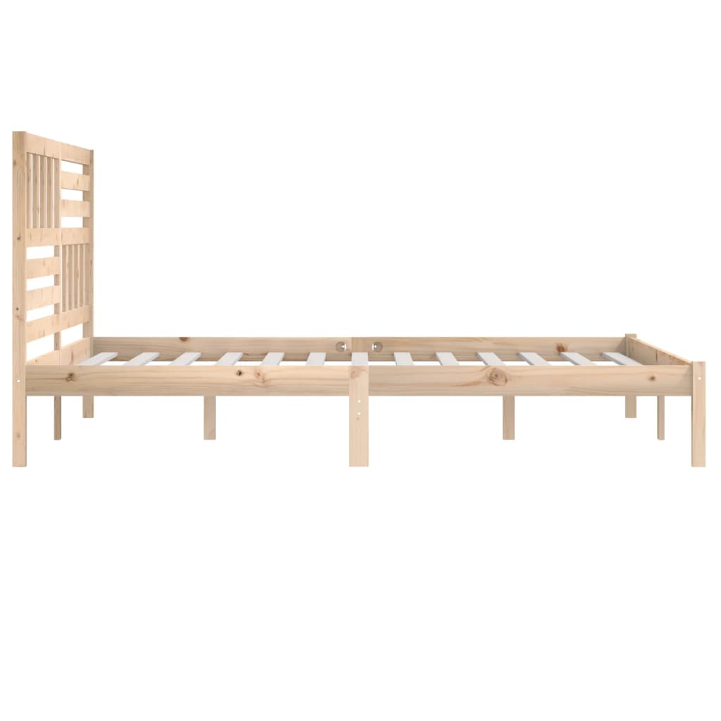 Cadre de lit sans matelas bois massif de pin 200x200 cm - XIOS