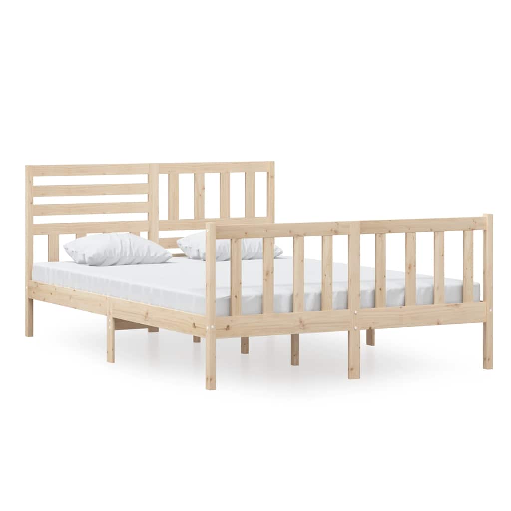 Cadre de lit sans matelas bois massif 140x200 cm - XIOS
