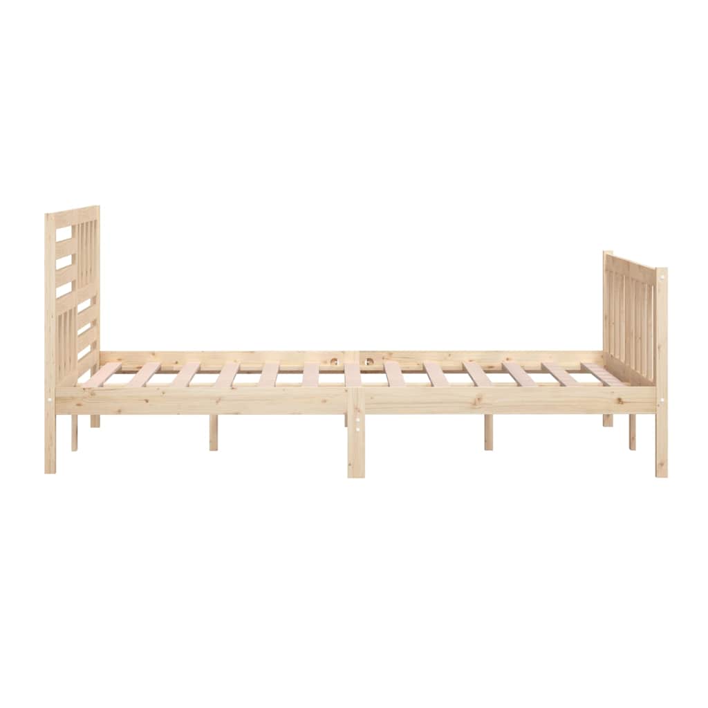 Cadre de lit sans matelas bois massif 140x200 cm - XIOS