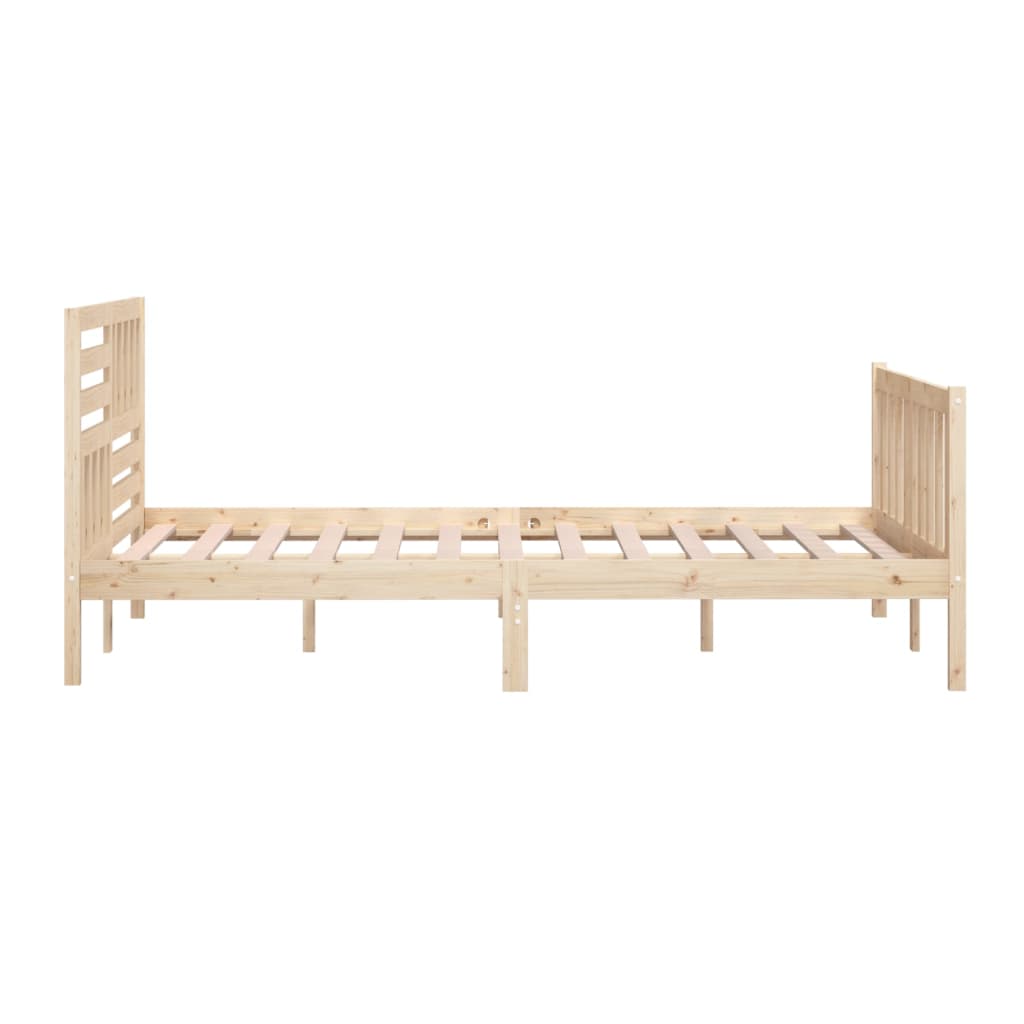 Cadre de lit sans matelas bois massif 160x200 cm - XIOS