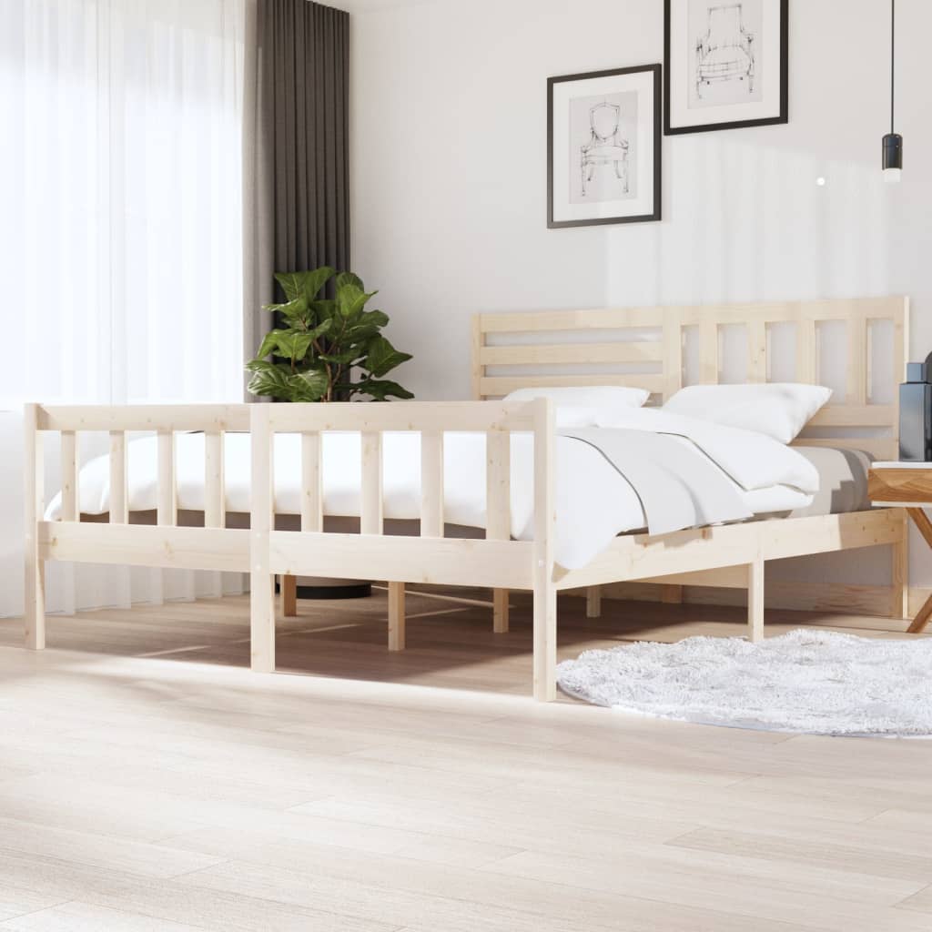 Cadre de lit sans matelas bois massif - XIOS