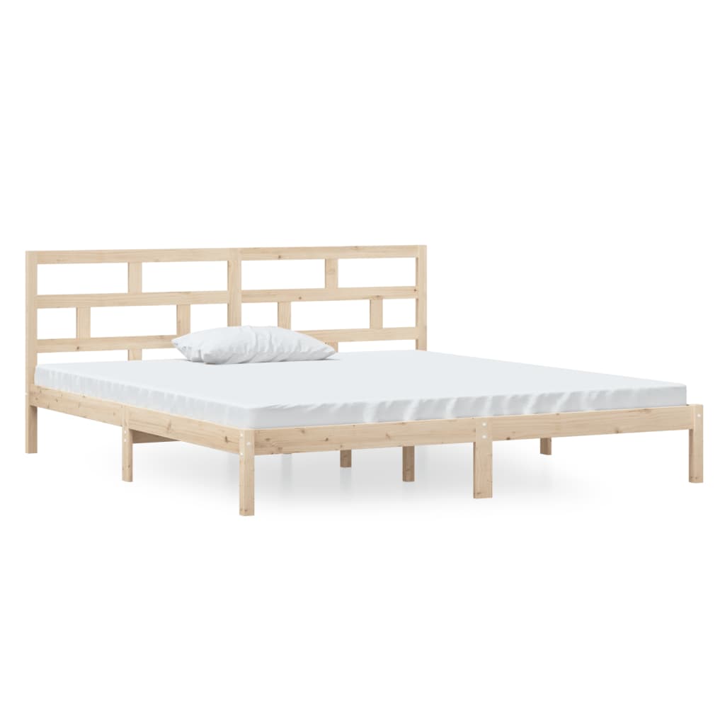 Cadre de lit sans matelas bois massif 140x190 cm - XIOS