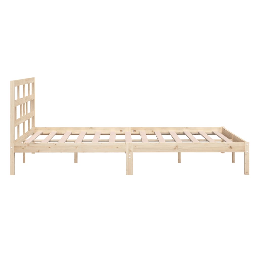 Cadre de lit sans matelas bois massif 140x190 cm - XIOS