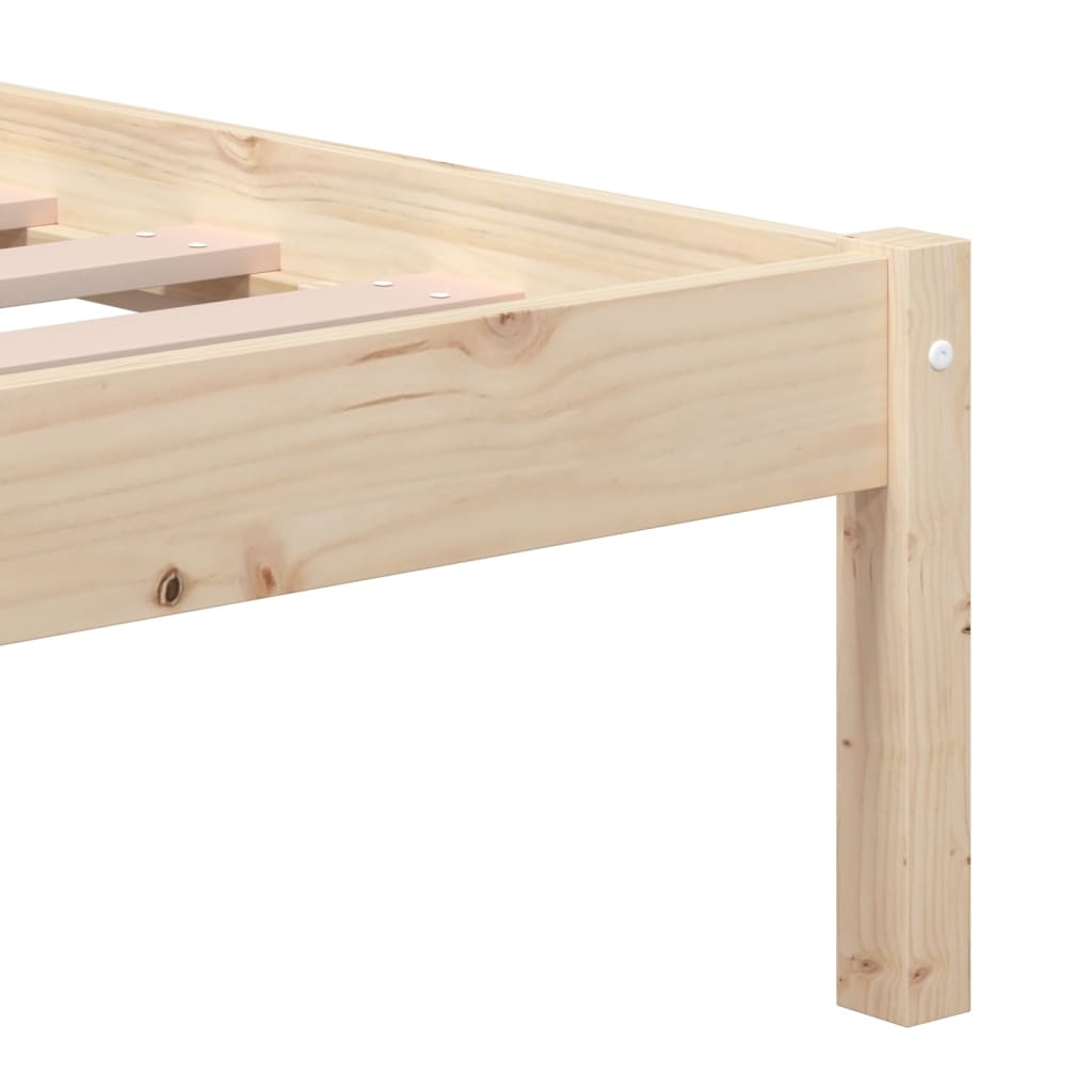 Cadre de lit sans matelas bois massif 140x190 cm - XIOS