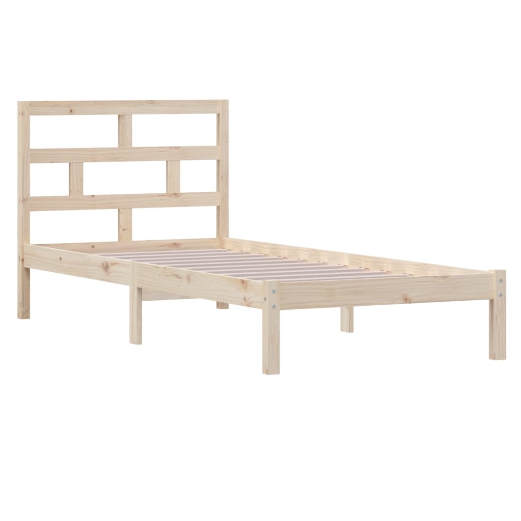 Cadre de lit sans matelas bois massif 100x200 cm - XIOS