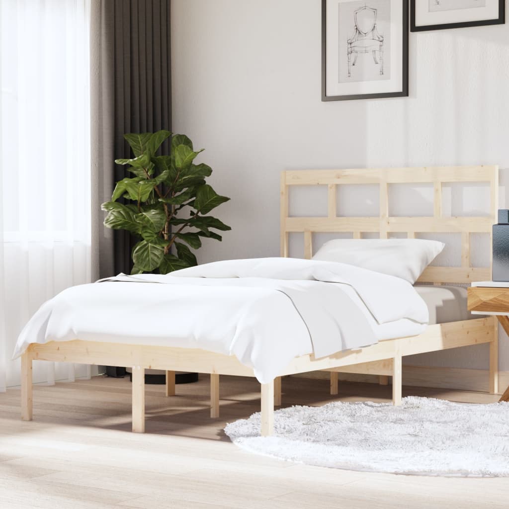 Cadre de lit sans matelas bois massif 140x200 cm - XIOS