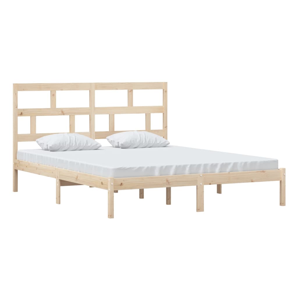 Cadre de lit sans matelas bois massif 160x200 cm - XIOS