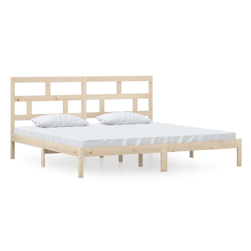Cadre de lit sans matelas bois de pin massif 200x200 cm - XIOS