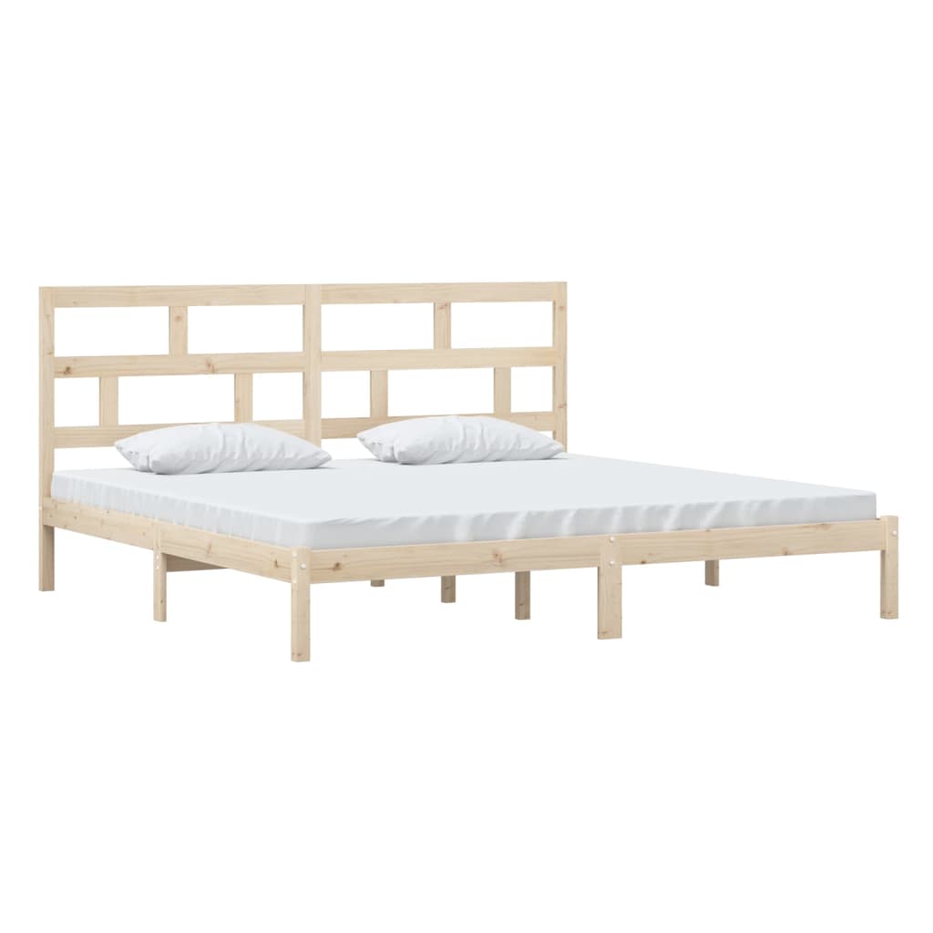 Cadre de lit sans matelas bois de pin massif 200x200 cm - XIOS