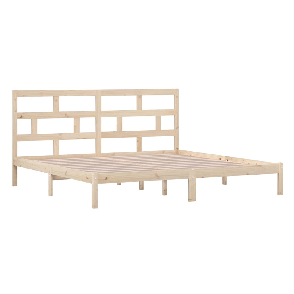 Cadre de lit sans matelas bois de pin massif 200x200 cm - XIOS