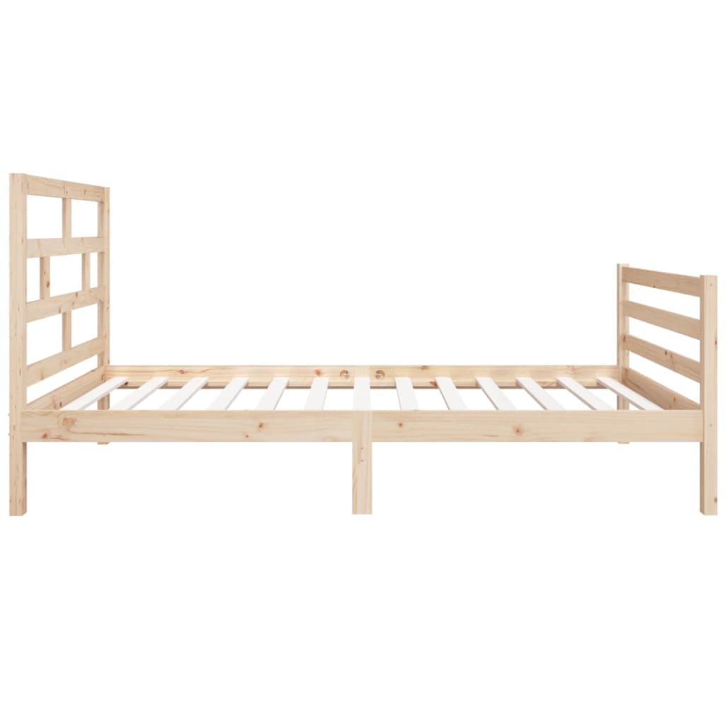 Cadre de lit sans matelas 90x190 cm bois massif - XIOS
