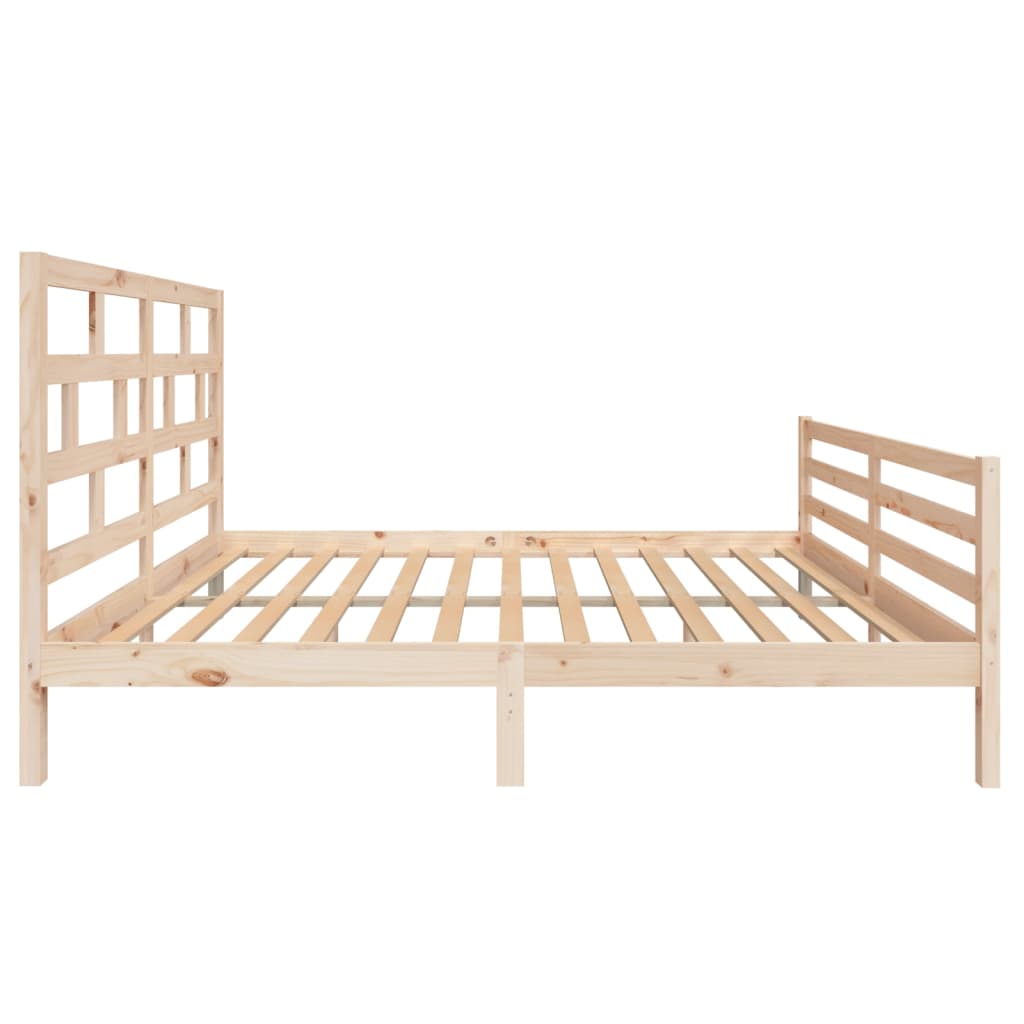 Cadre de lit sans matelas bois massif 160x200 cm - XIOS