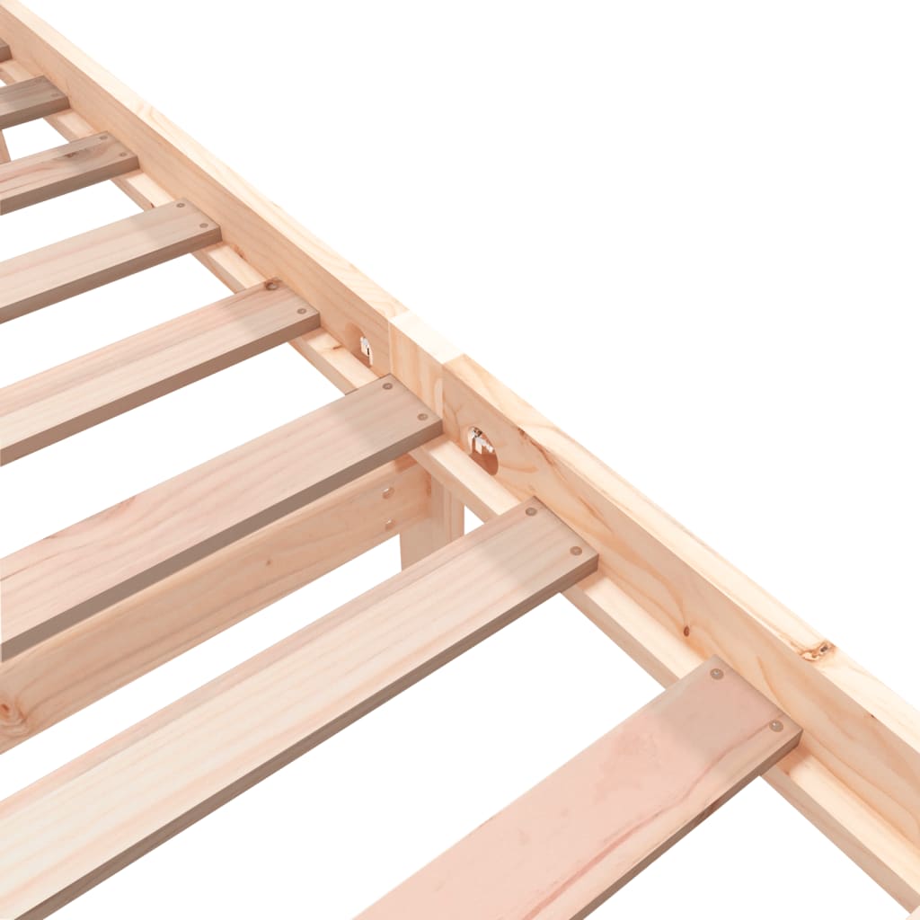Cadre de lit sans matelas bois de pin massif - XIOS